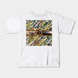 My African Adventure Wildlife Collage Kids T-Shirt